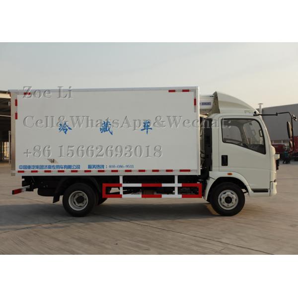Мини 4х2 6 колес 10тон HOWO легкий холодильный грузовик с контейнерным холодильником