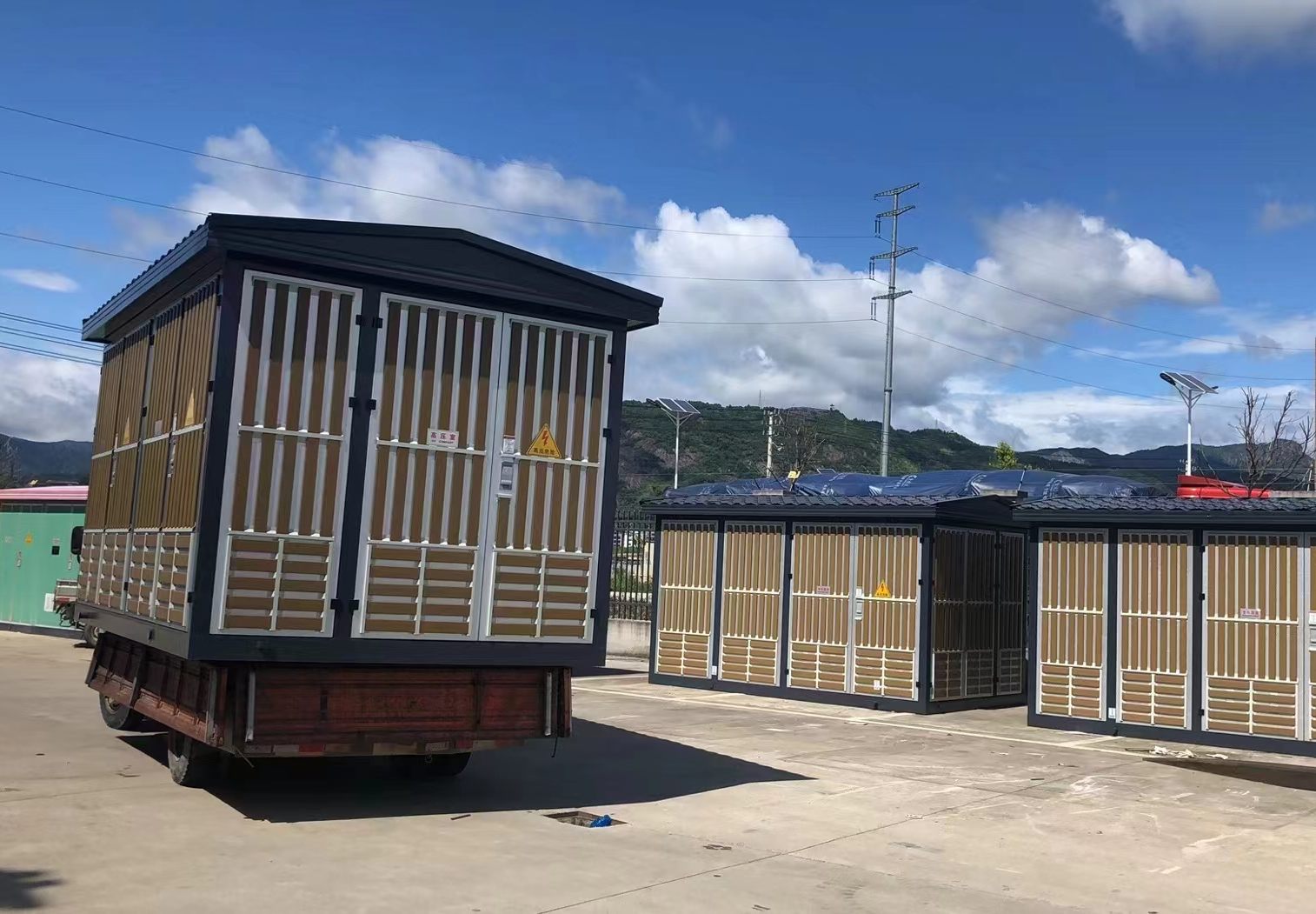 Compact Box Type Transformer Substation 35kv 1250KVA Rain Proof Electrical Equipment