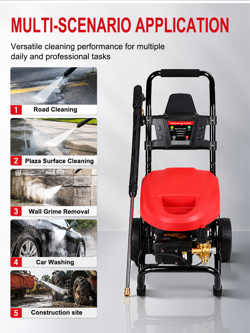 Smart Electric 125bar Pressure Car Washing Machine Industrial Commercial Automatic High Pressure Washer