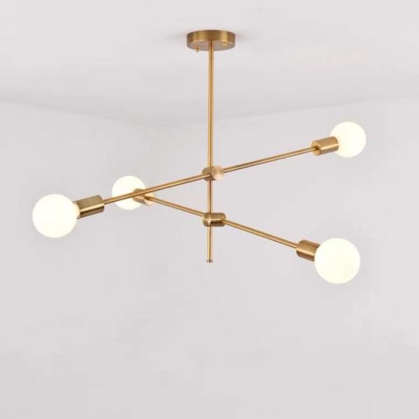 Glass Ball Sinple Style  Living Room Modern LED Chandelier