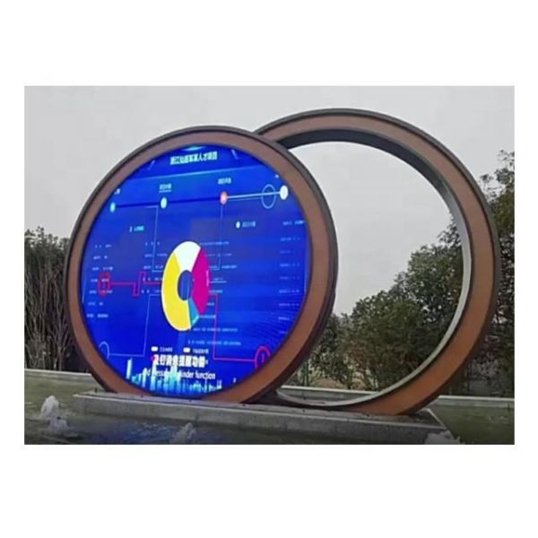 Round LED Display with Edging Circle Display