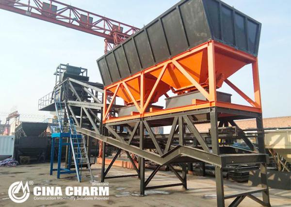 Electric Type Concrete Mixing Station , YHZS25 Mobile Batching Plant