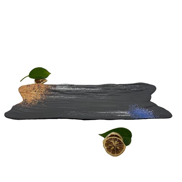 Hotel / Restaurant Melamine Rectangle Plate Galaxy Melamine Dessert Plates