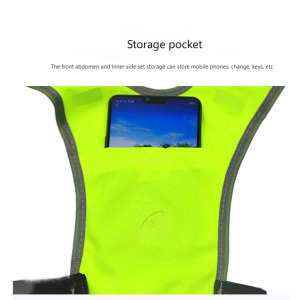 Отражающий жилет Беговой жилет Безопасное руководство Отражающая одежда Безопасное руководство Безопасное одежда