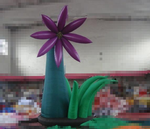 Simple Outdoor Giant Inflatable Flower Decoration For Advertising
