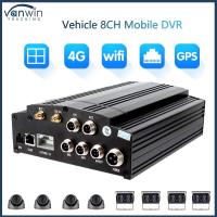 8 canales DVR móvil 1080P 4G GPS WIFI DVR de tarjeta HDD Full HD cámaras de coche para autobús de la ciudad