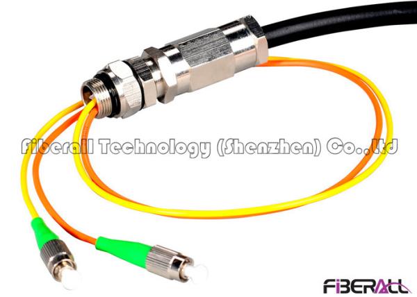 Outdoor Waterproof Fiber Optic Cable Patch Cord 2 To 12 Cores PE Jacket