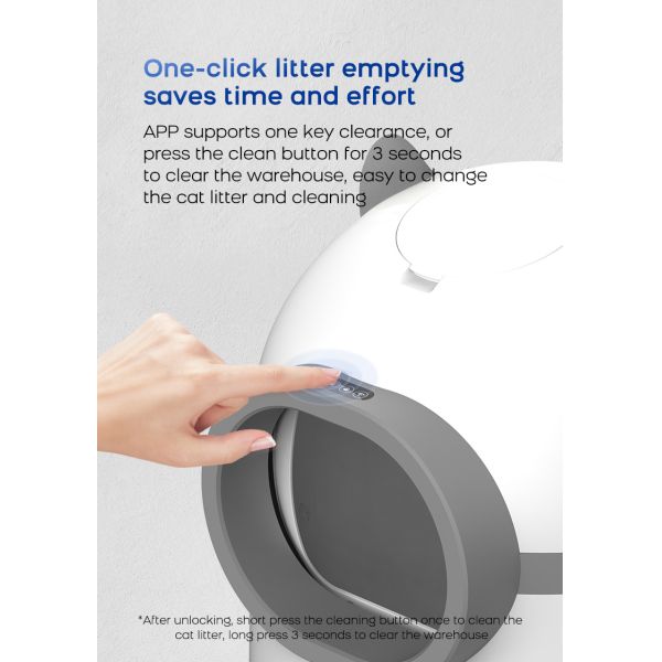 Custom Extra Large Plastic Smart Cat Toilet Litter Box Eco-Friendly Intelligent APP Control Automatic Self-Cleaning Easy Clean