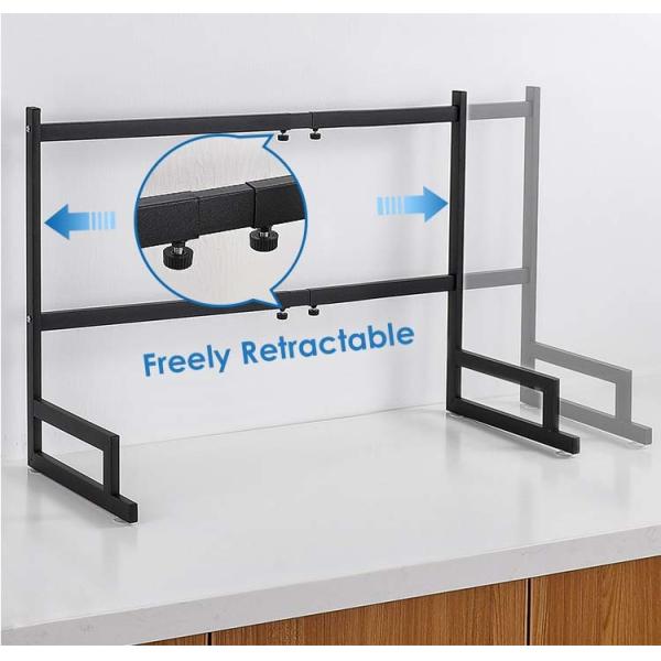 Flexible Adjustable Kitchen Rack for Dish Drying OEM 85x30x52cm