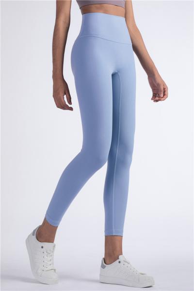 Legging esportiva respirável de cintura alta com bolso oculto elástico em quatro direções Calça de ioga para treino