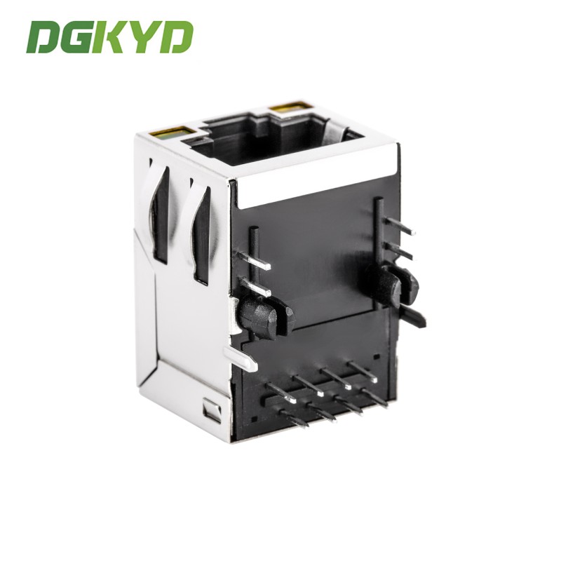 10/100 BASE Ethernet RJ45 Modular Jack With Transformer and Through Hole Mount