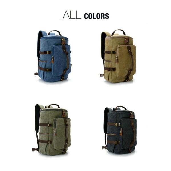 Canvas Outdoors Sports Gym Bag Hiking Camping Backpack For Men