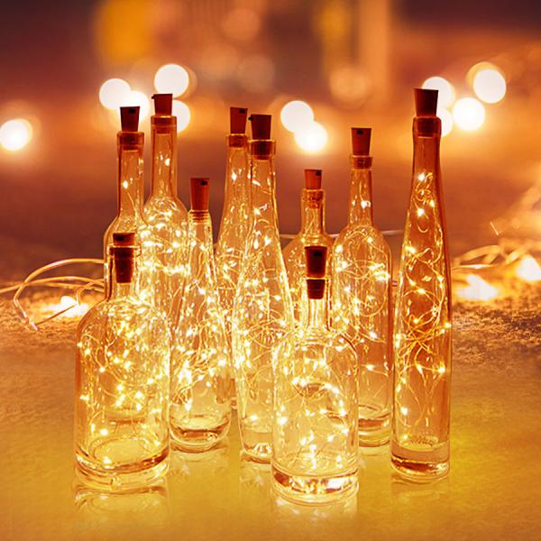 2M LED Garland Copper Wire Corker String Fairy Lights for Glass Craft Bottle New Year/Christmas/Valentines Wedding Decor