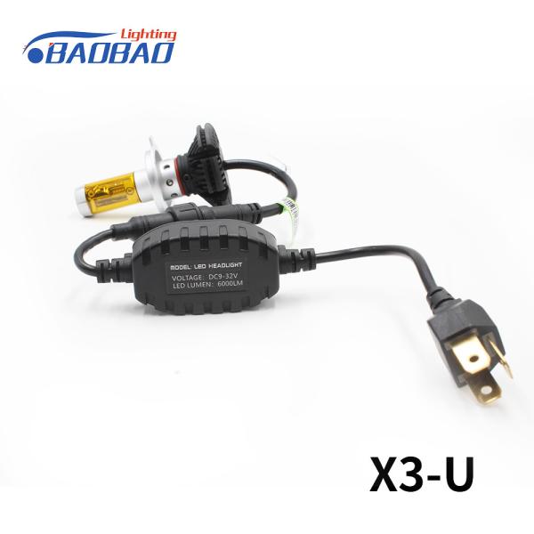 X3 50W 6000Lumen  ZES chips car led headlight