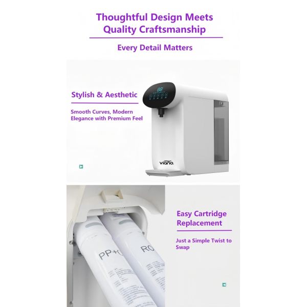 Countertop Instant‑Hot RO Water Purifier With UV Sterilization