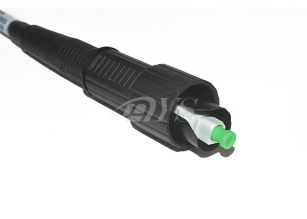 Waterproof Fiber Optic Patch Cord Black Color For Mini SC Optic Connector