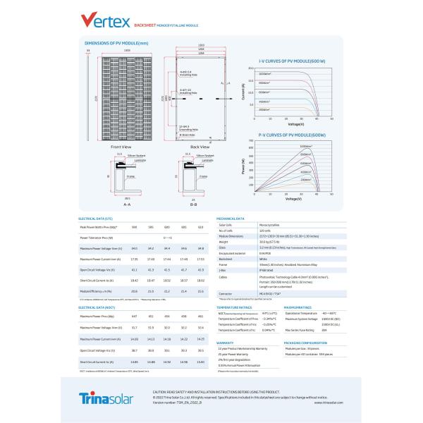 120 солнечная энергия панели солнечных батарей панели солнечных батарей 585W-605W Mono PERC Trina клеток