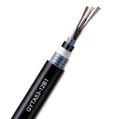 MDPE/HDPE 8 Core Fiber Optic Cable GYTA53 Armoured Fibre Optic Cable