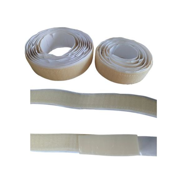 Flame Retardant PPS Adhesive Hook and Loop Tape Roll | High Temperature Resistant Fireproof Fastening Tape | Industrial Grade Hook and Loop Tap