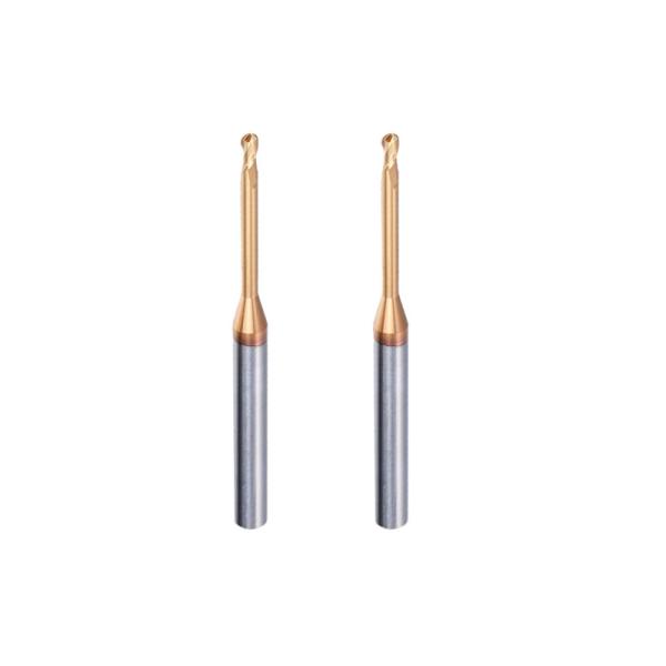 Micro Deep Groove Long Neck Milling Cutter , 0.1mm Corner Radius End Mills