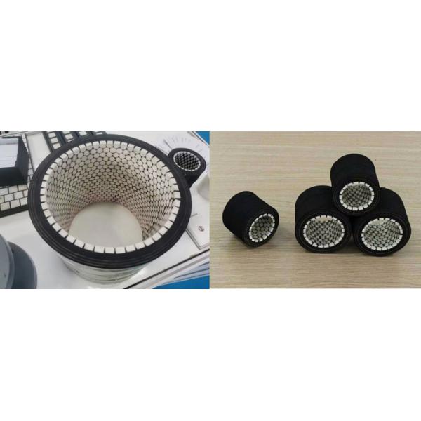 Pièces de tuyauterie en caoutchouc en céramique à haute pression