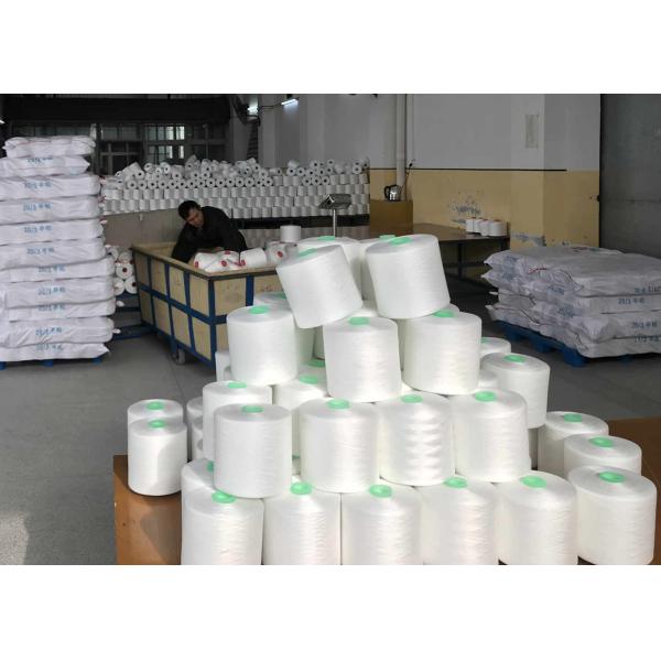 High Strength 20/2 Core Spun Polyester Sewing Thread Raw White Small Extension