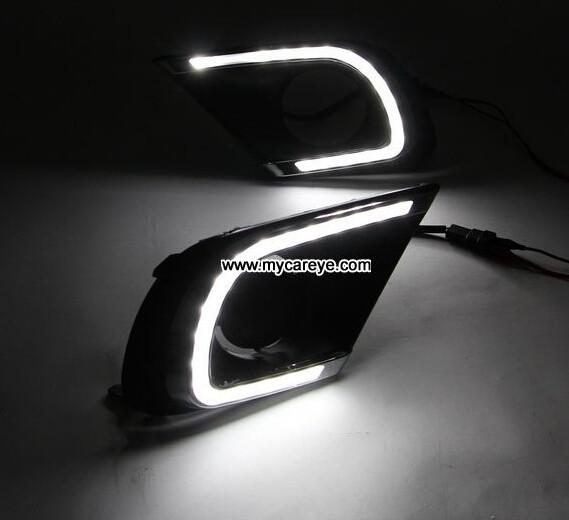 TOYOTA Innova DRL LED Daytime driving Lights guide Car daylight upgrade