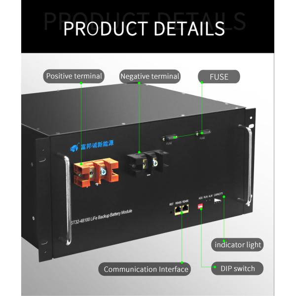 Солнечная батарея лития Lifepo4 инвертора, блок батарей 48v 100ah Bms