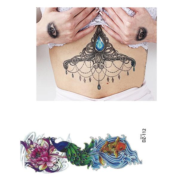 Gold Foil Body Tattoo Sticker