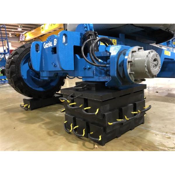 Lightweight Outrigger Cribbing Blocks Safety Round HDPE Plastic Round Jack Pad