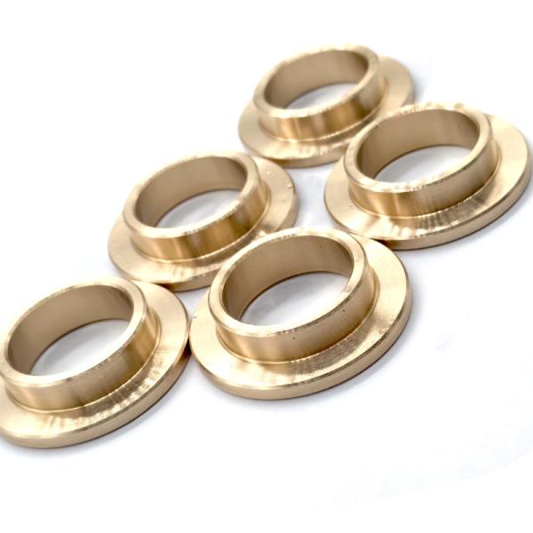 High Precision CNC Brass Parts CNC Machined Flanged Aluminum Bronze Bushings