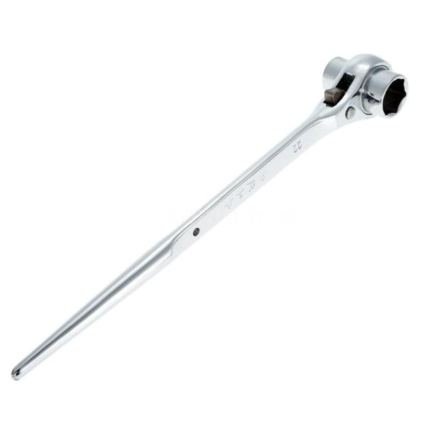 Chrome Plated Forged Steel Wrench Ratcheting Socket Spanner 18x19mm Antiwear