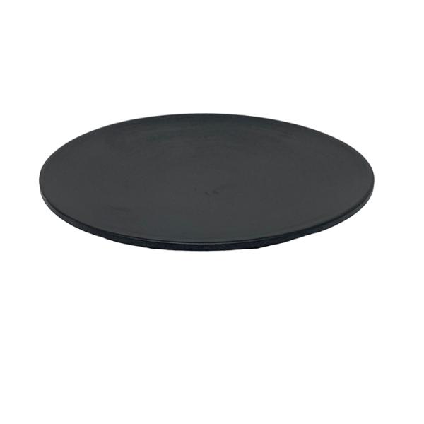 Matte Black Round Plate Tasteless Melamine Plate Set Dinnerware