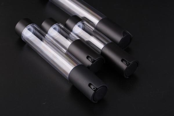 Projeto novo de alta qualidade vazio pequeno de UKMS08 15-20-30-35ml mal ventilado COMO a garrafa cosmética, garrafa mal ventilada preta da bomba