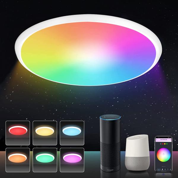 Потолок спальни Dimmable привел потолочное освещение музыки для умного дома Tuya Glomarket