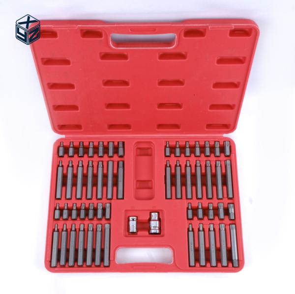Customized Logo Alloy Steel CRV Material 54pcs Plastic Box Bits Set for High Accuracy