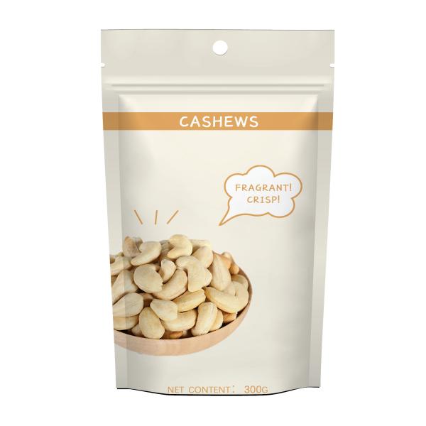 ODM Stand Up Zipper Pouch Cashew Walnut Amygdala Foil Packaging 200g 300g