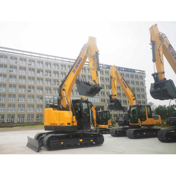 Hydraulic XCMG XE155ECR Euro V 16 Tons Earth Excavator Machine