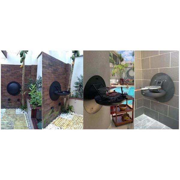 гриль барбекю стали углерода ямы огня 800мм горящий древесиной установленный стеной вися