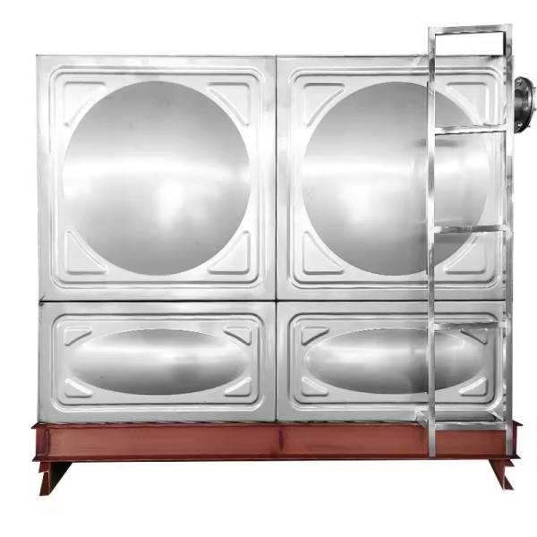 Réservoir d'eau en acier inoxydable soudé carré Réservoir d'eau modulaire en acier pour l'eau potable
