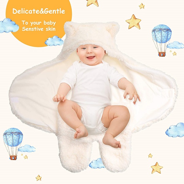 Спальный мешок BSCI младенческий,» плюш 24x11 Swaddle одеяло
