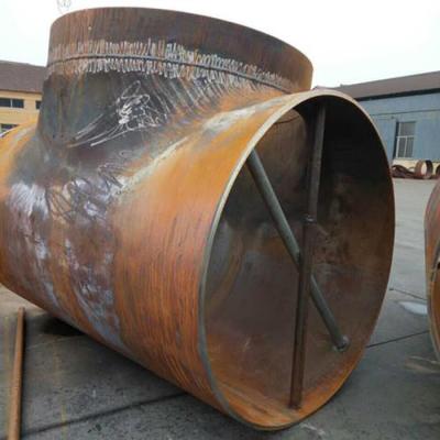 Polished Surface Sch 40 Weld Fittings Large Butt Welded Tee Wear Resistance