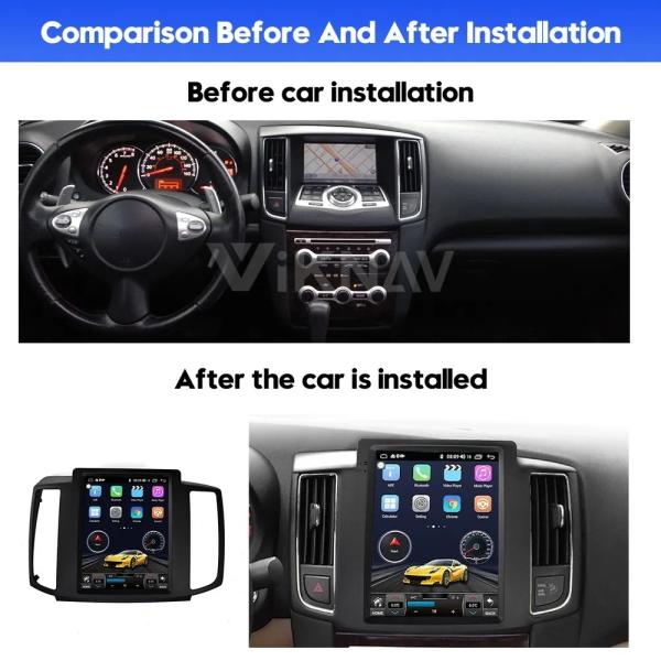 10.4 дюймовый сенсорный экран Автомобильное радио Для 2008-2012 Nissan MAXIMA Навигация GPS Мультимедийный проигрыватель Беспроводной Carplay 4G