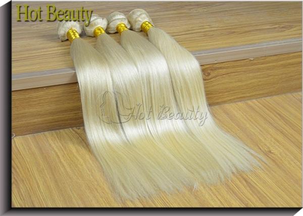 Color 613# 20 inch Grade 6A Virgin Hair 100 Russian Hair Weaving
