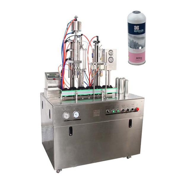 Latest Design Manufacturing Plant Hair Color Spray Filling Machine for Semi Automatic Paint Spray Aerosol Filling