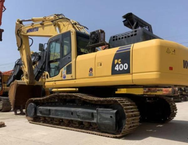 Yellow Komatsu Excavator PC 400 5.7M Boom 40000kg Working Weight