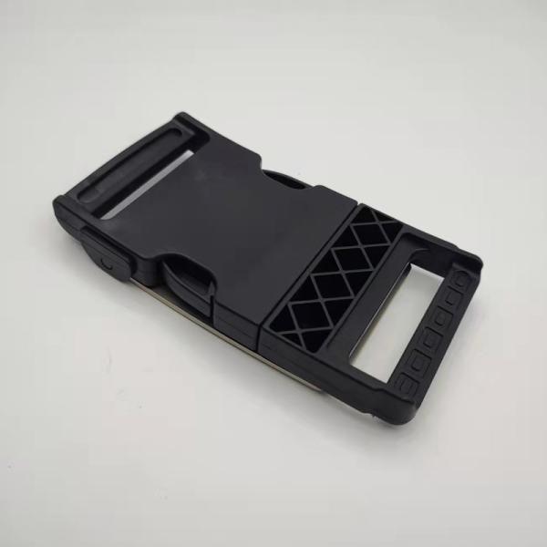 Black Sliver 1.5 Inch Quick Release Buckle Custom LOGO Easy Release Buckle