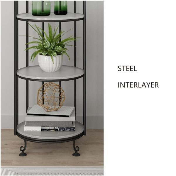 Interior Decoration Metal Display Racks And Stands Creative Bird Cage Shape Flower Shelf