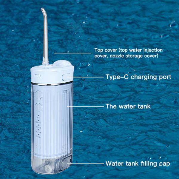 3 Modes Portable Electric Dental Flosser Cordless USB Charging For Travel