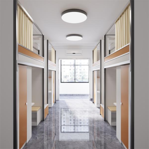 Crianças Mobiliário de quarto moderno Cama de cama com escadas e camadas de armazenamento